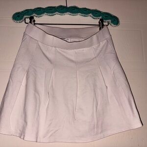 Eyeshadow White Circle Skater Skirt